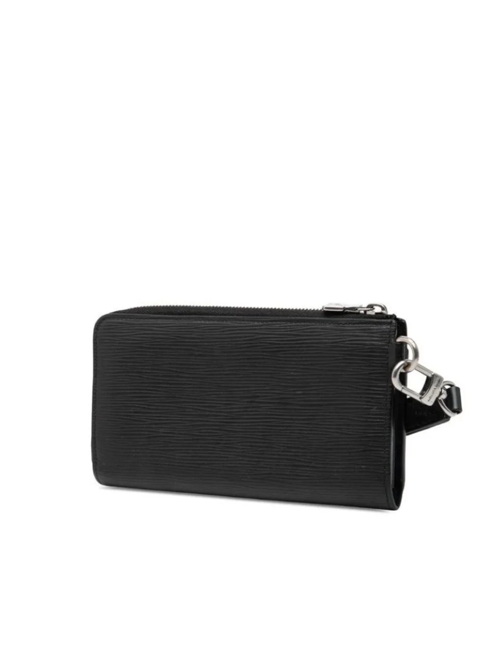 Louis Vuitton Epi Zippy Dragonne L-shaped Zipper Wallet Noir Black Leather